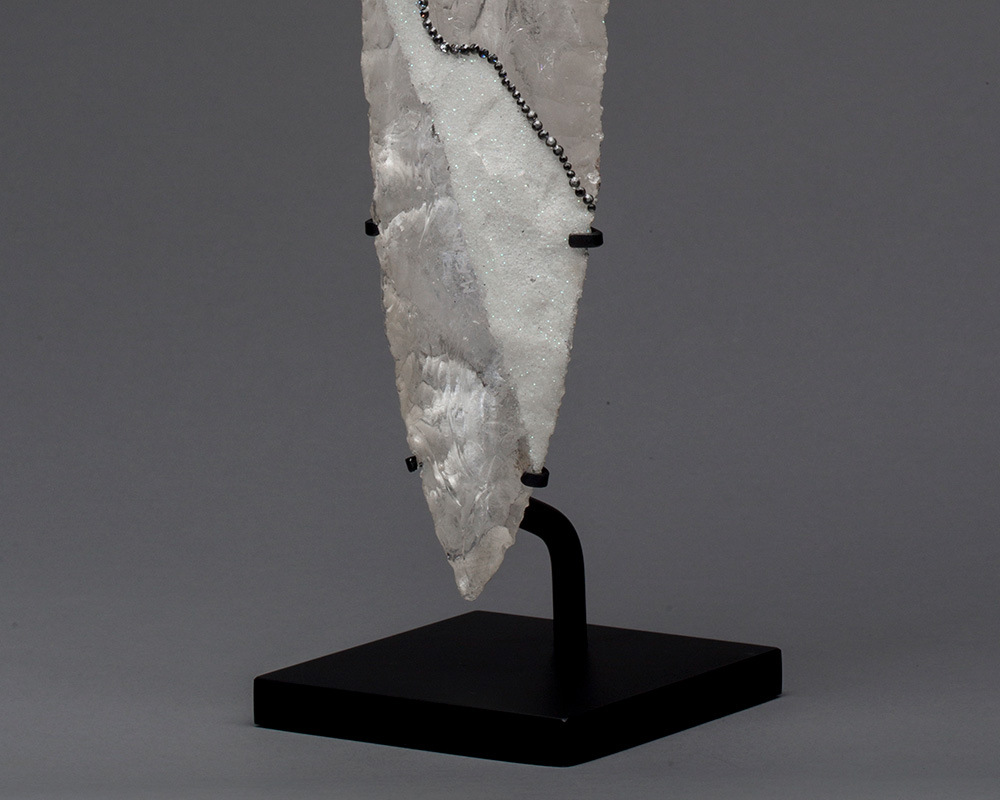 La grande blanche - Sculpture en cristal & cristaux swarovski de Marion Fillancq